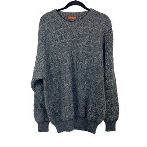 Graham & Gunn Gray Alpaca Crewneck Sweater Made in Peru - Men's Size XL